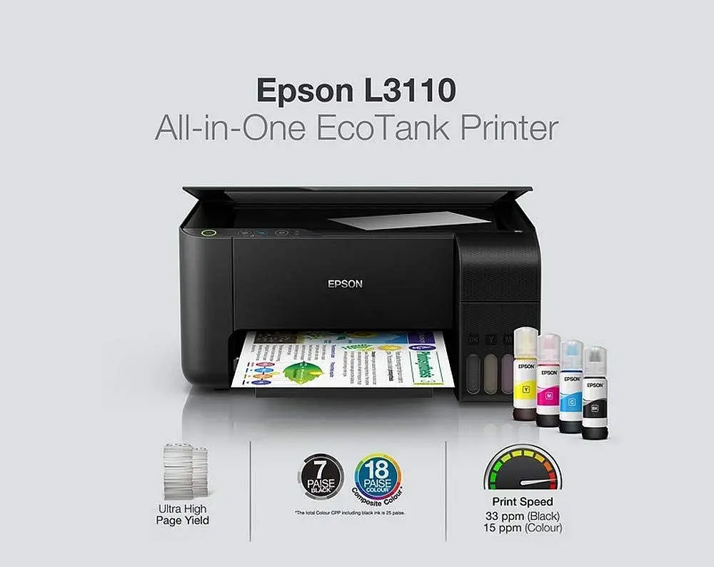 Review Printer Epson L3110 kelebihan dan kekurangan printer epson