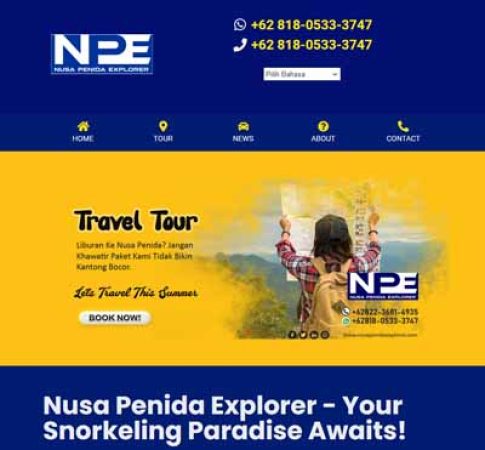 Website Nusa Penida Explorer