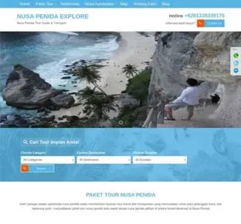 Jasa Pembuatan Website Nusa Penida Explore