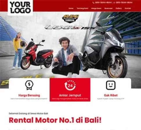 Jasa Pembuatan Website Sewa Motor Murah di Bali